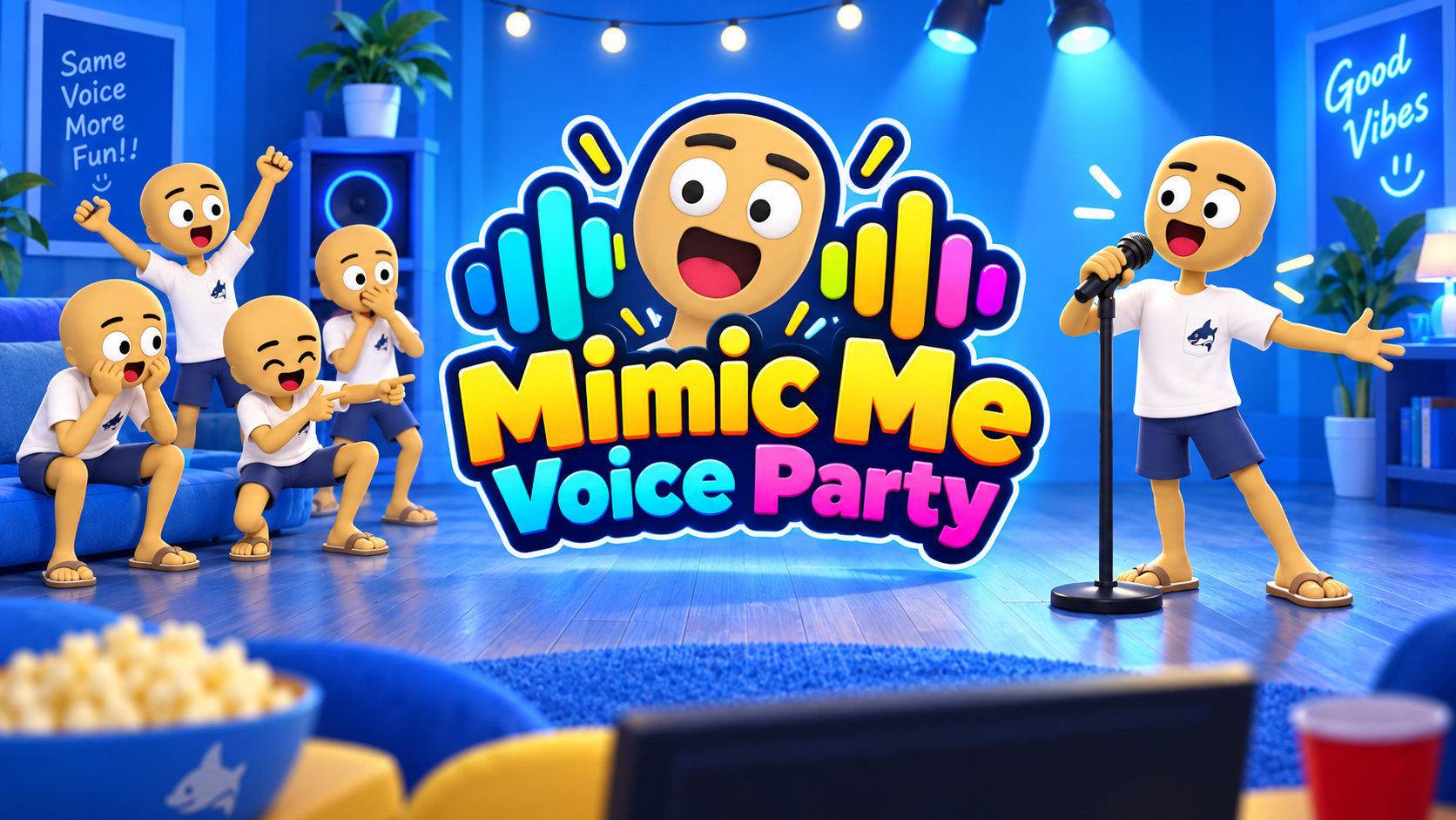 Mimic Me Voice Party multiplayer game scene